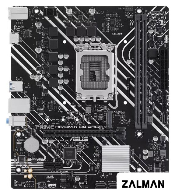 Материнская плата ASUS Prime H610M-K D4 ARGB
