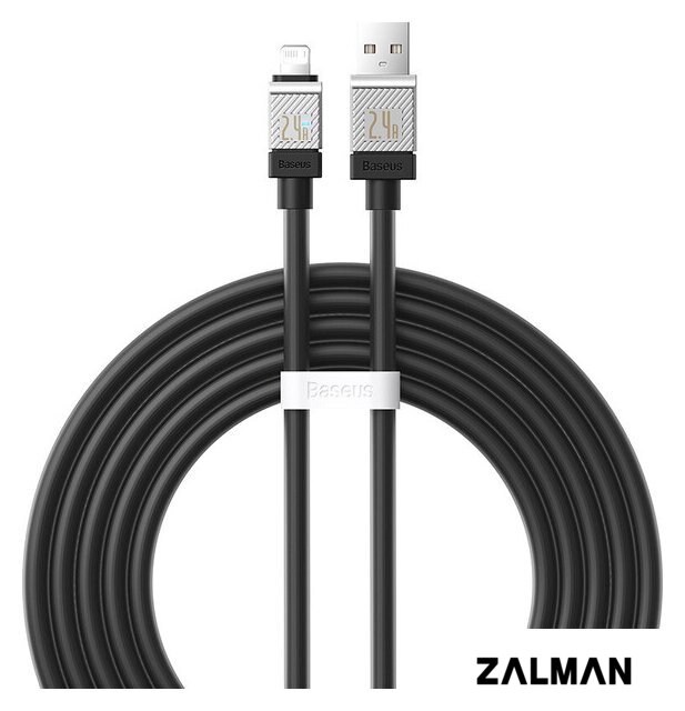 Кабель Baseus CoolPlay Series Fast Charging Data Cable 2.4A USB Type-A - Lightning (2 м, черный)