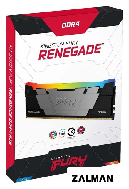 Оперативная память Kingston FURY Renegade RGB 4x32ГБ DDR4 3600 МГц KF436C18RB2AK4/128