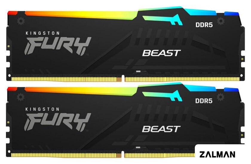 Оперативная память Kingston FURY Beast RGB 2x8ГБ DDR5 5600 МГц KF556C40BBAK2-16