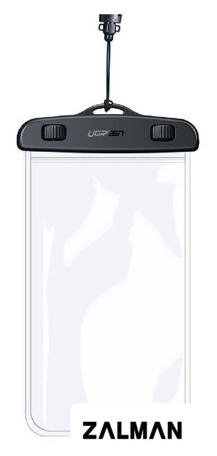 Чехол для телефона Ugreen LP186-60959 водонепроницаемый универсальный, до 6.5" (прозрачный)