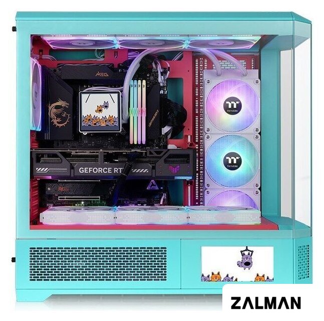 Корпус Thermaltake View 600 TG Mint Strawberry CA-11H-00FLWN-00