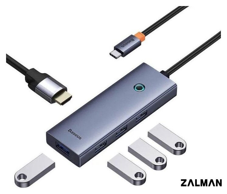 Док-станция Baseus Flite Series 4-Port USB-C Hub B00052809813-00