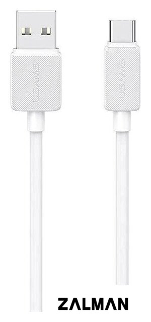 Кабель Usams US-SJ688 USB Type-A - USB Type-C (1 м, белый)