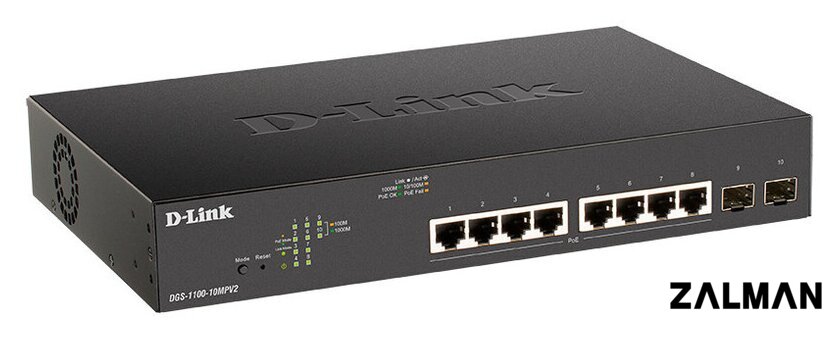 Управляемый коммутатор 2-го уровня D-Link DGS-1100-10MPV2/A3A
