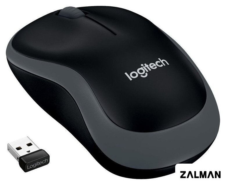 Мышь Logitech M185 (черный/серый)