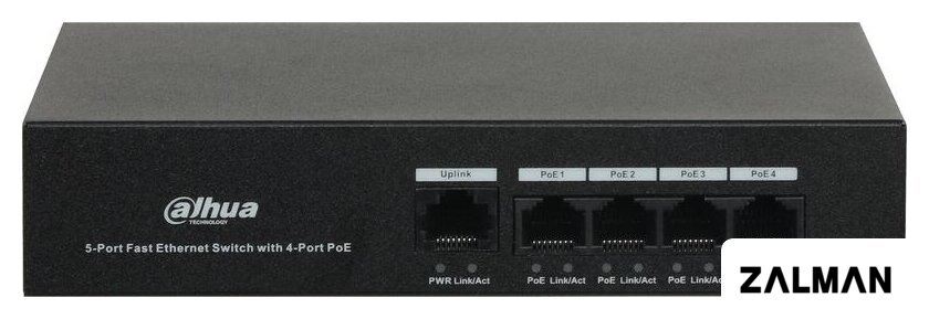 Неуправляемый коммутатор Dahua DH-PFS3005-4ET-36