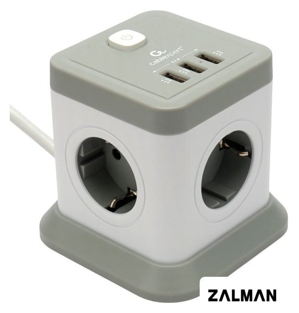 Сетевой фильтр Cablexpert TWR-4-U3-W-3