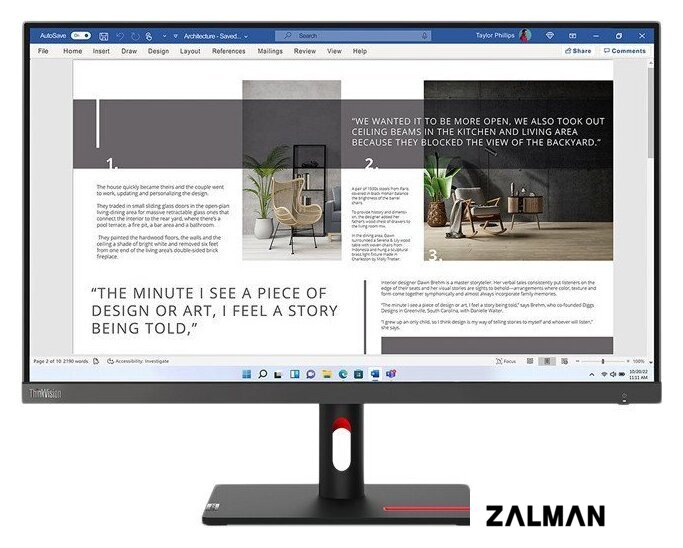 Монитор Lenovo ThinkVision S27i-30 63DFKAT4UK