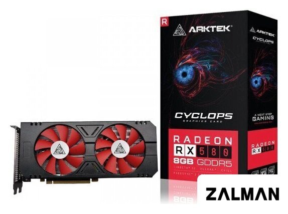 Видеокарта Arktek Cyclops Radeon RX 580 8GB GDDR5 V4 AKR580D5S8GH1