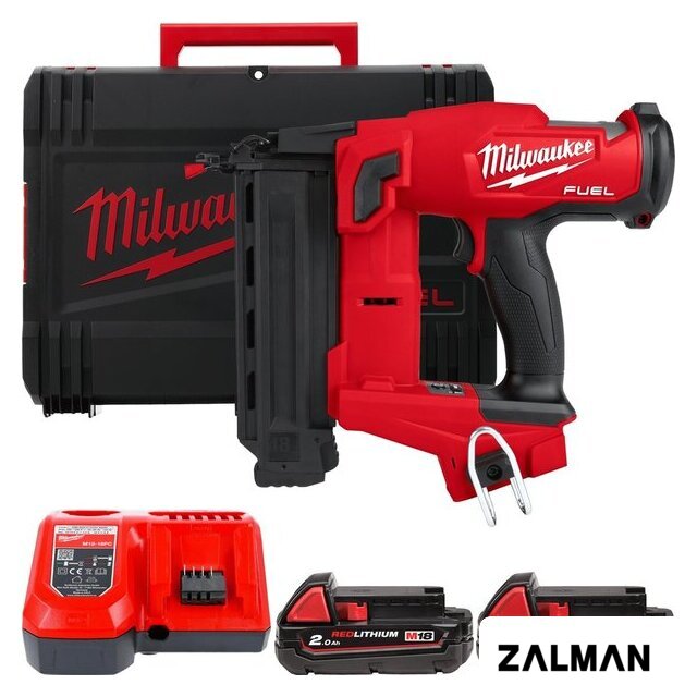 Гвоздезабиватель Milwaukee M18FN18GS-202X 4933471407 (с 2-мя АКБ, кейс)