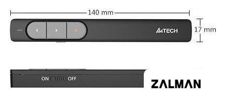 Пульт ДУ A4Tech Wireless Laser Pen LP15 (белый)