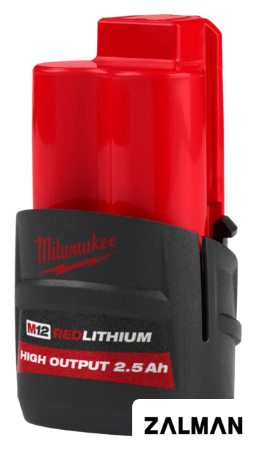 Аккумулятор Milwaukee M12 M12HB2.5 4932480164 (12В/2.5 Ач)