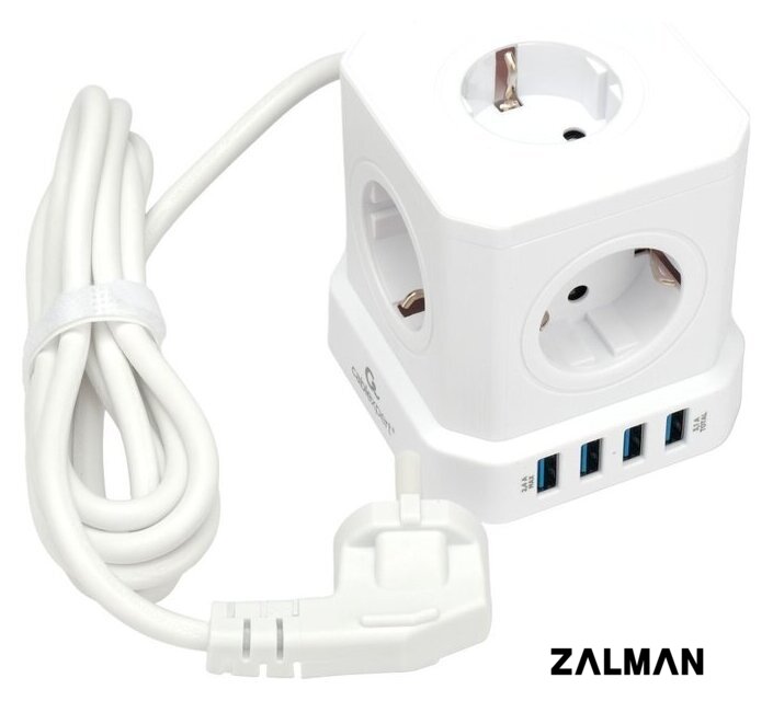 Сетевой фильтр Cablexpert TWR-5-U4-W-2