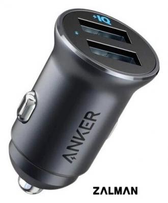 Автомобильное зарядное Anker PowerDrive 2 Alloy A2727 (черный)