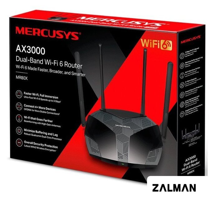Wi-Fi роутер Mercusys MR80X