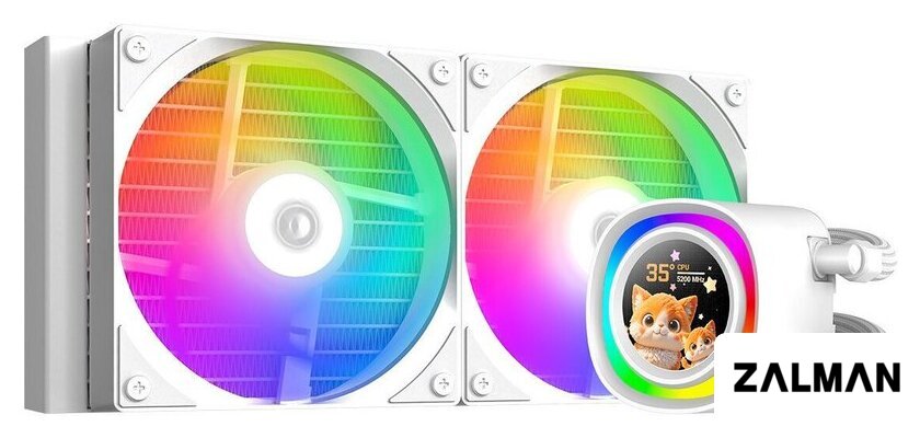 Система жидкостного охлаждения для процессора ID-Cooling FX240 LCD White