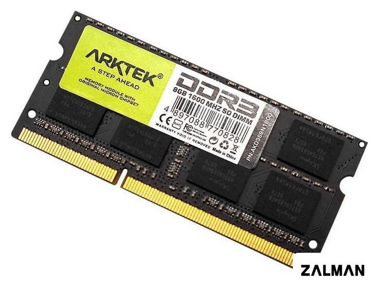 Оперативная память Arktek 8ГБ DDR3 SODIMM 1600 МГц AKD3S8N1600