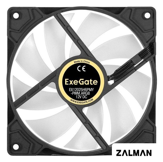Вентилятор для корпуса ExeGate EX12025H6PMY-PWM.ARGB EX295971RUS