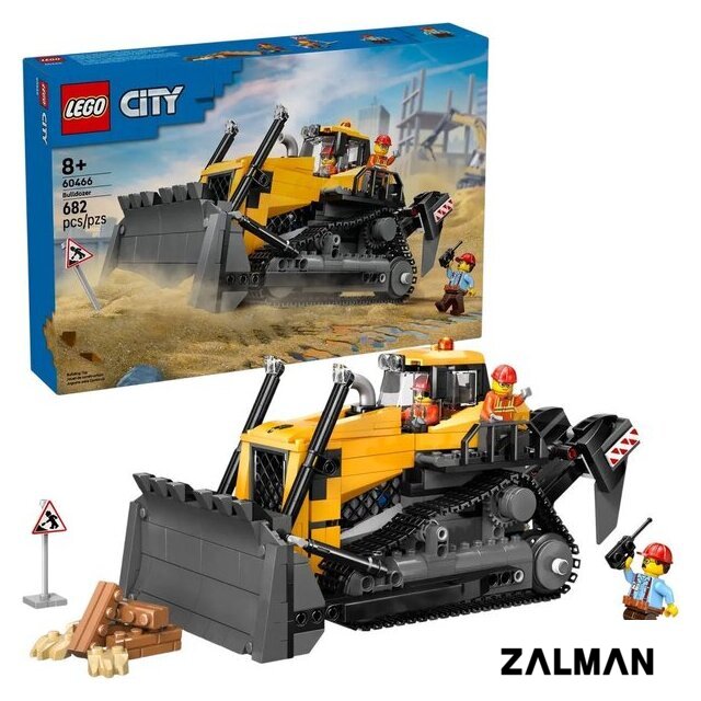 Конструктор LEGO City 60466 Желтый бульдозер