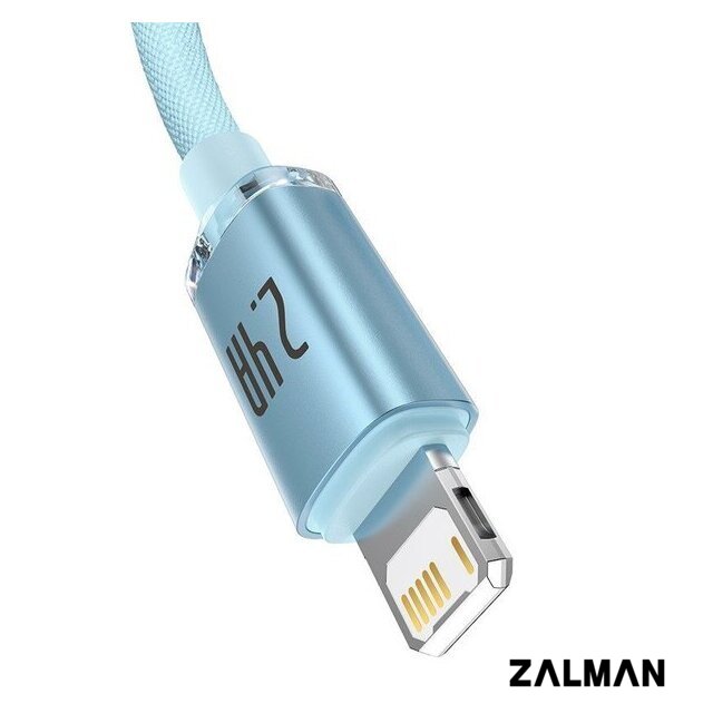 Кабель Baseus Crystal Shine USB Type-A - Lightning (1.2 м, голубой)
