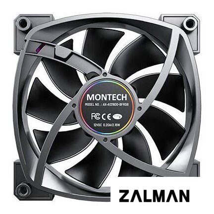 Вентилятор для корпуса Montech AX120 PWM (черный)