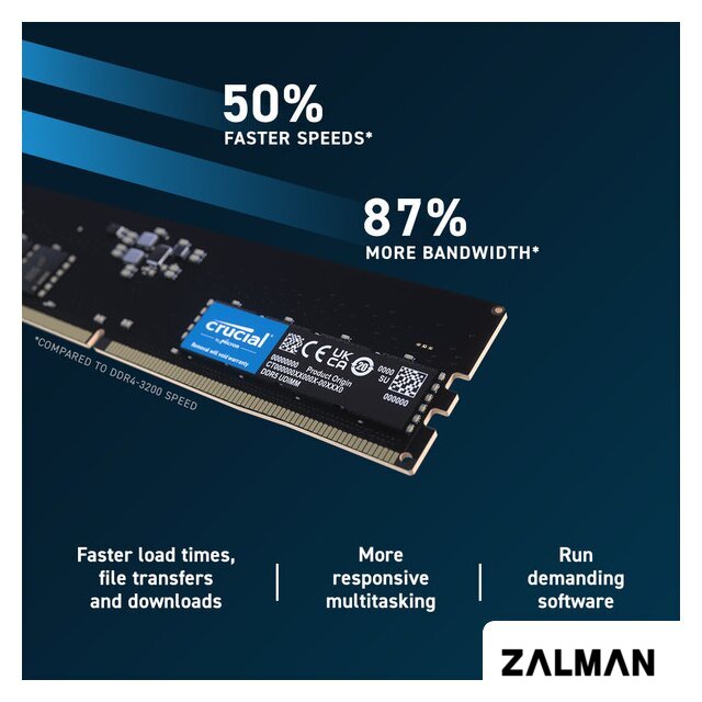 Оперативная память Crucial 16ГБ DDR5 4800 МГц CB16GU4800
