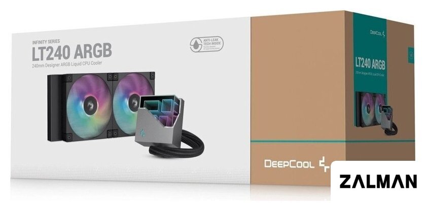 Система жидкостного охлаждения для процессора DeepCool LT240 BK ARGB R-LT240-BKAMNC-G-1