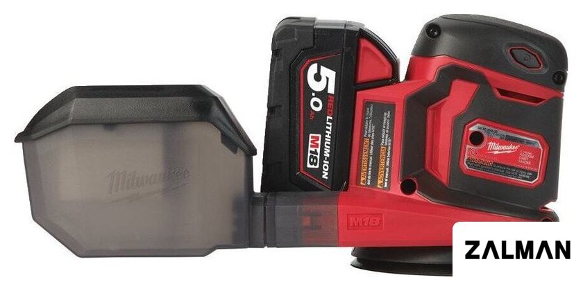 Эксцентриковая шлифмашина Milwaukee M18 BOS125-502B 4933464229 (с 2-мя АКБ, сумка)