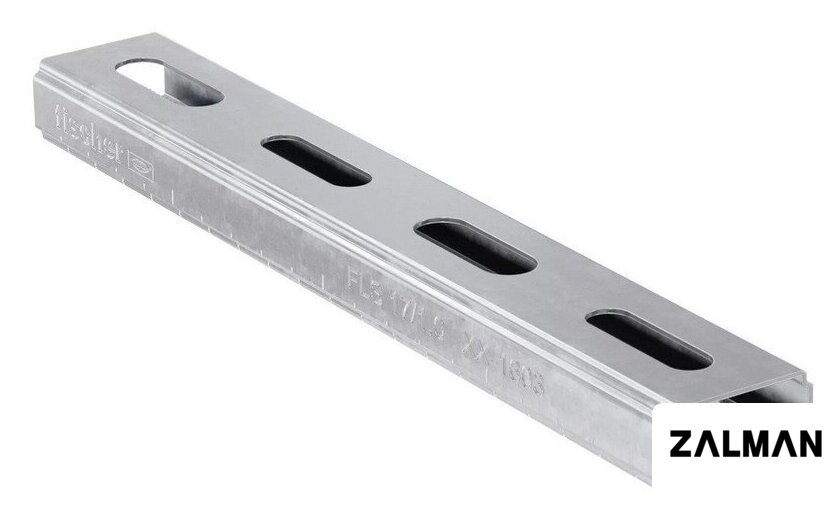 Профиль монтажный Fischer Channel FLS 17/1.0 - 2 m 572539 (8 шт)