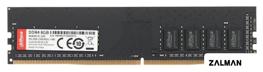 Оперативная память Dahua 8ГБ DDR4 3200 МГц DHI-DDR-C300U8G32