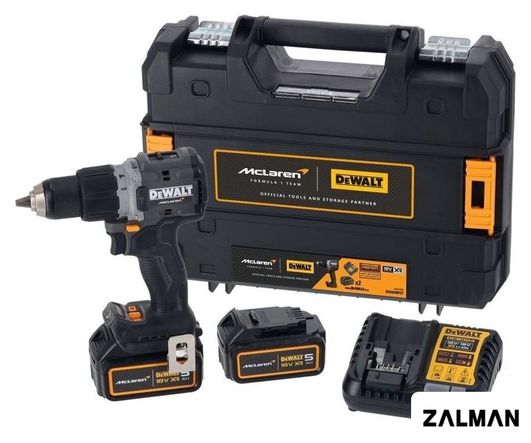 Ударная дрель-шуруповерт DeWalt DCD85MP2T (с 2-мя АКБ, кейс)