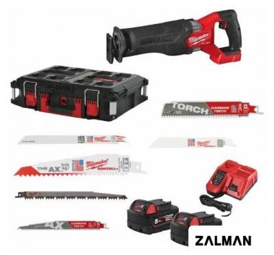 Сабельная пила Milwaukee M18 FSZ100P 4933498242 (с 2-мя АКБ, кейс)