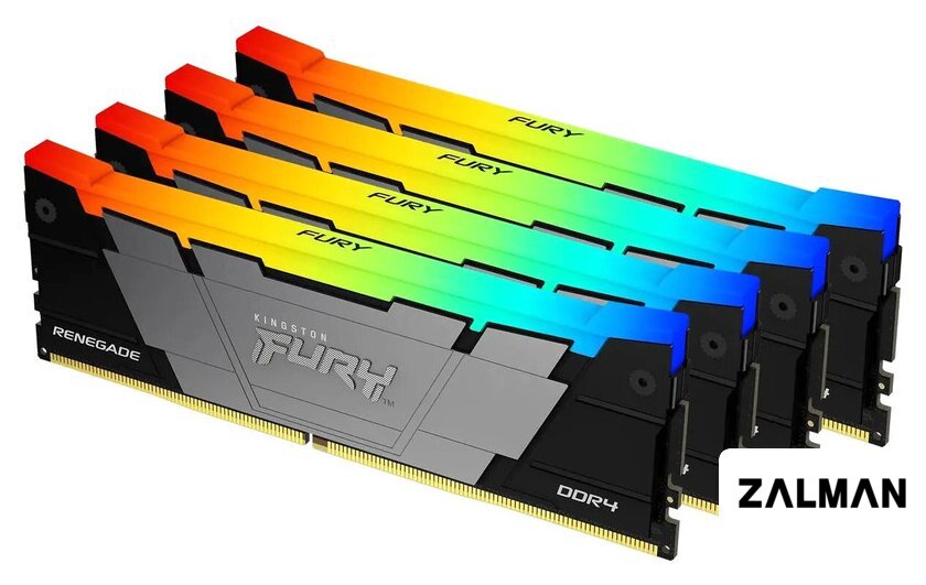 Оперативная память Kingston FURY Renegade RGB 4x16ГБ DDR4 3200 МГц KF432C16RB12AK4/64