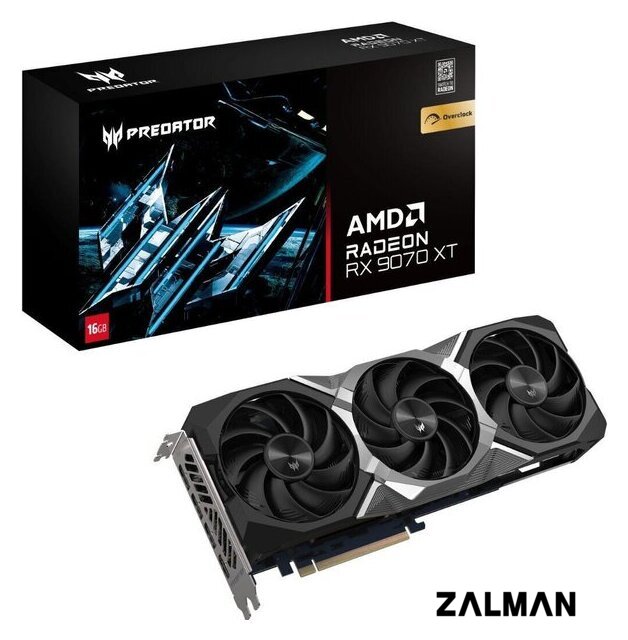 Видеокарта Acer Predator BiFrost Radeon RX 9070 XT OC 16GB DP.Z4FWW.P01