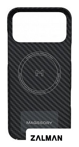 Чехол для телефона Magssory Aramid Frame Case для iPhone 17 Pro Max Black CFB045