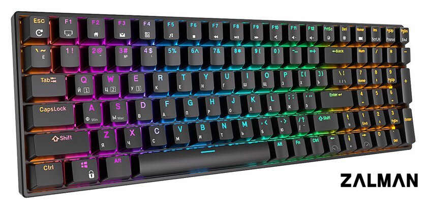 Клавиатура Royal Kludge RK100 RGB (черный, RK Red)