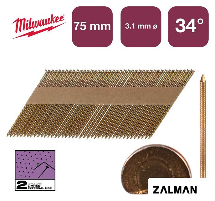 Гвозди для пистолета Milwaukee 4932492610 (2200 шт)