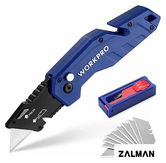 Нож строительный Workpro WP211008