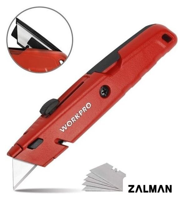 Нож строительный Workpro WP213009