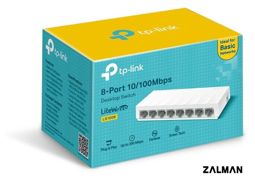 Неуправляемый коммутатор TP-Link LS1008