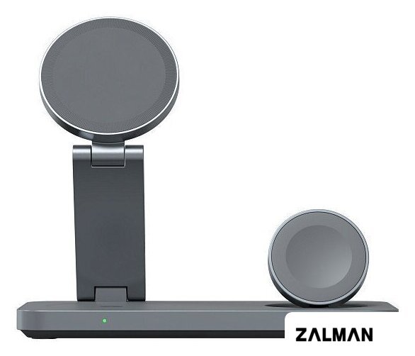 Беспроводное зарядное Magssory Yoga 3 в 1 Charging Station для Samsung Qi2 WCH017m (темно-серый)