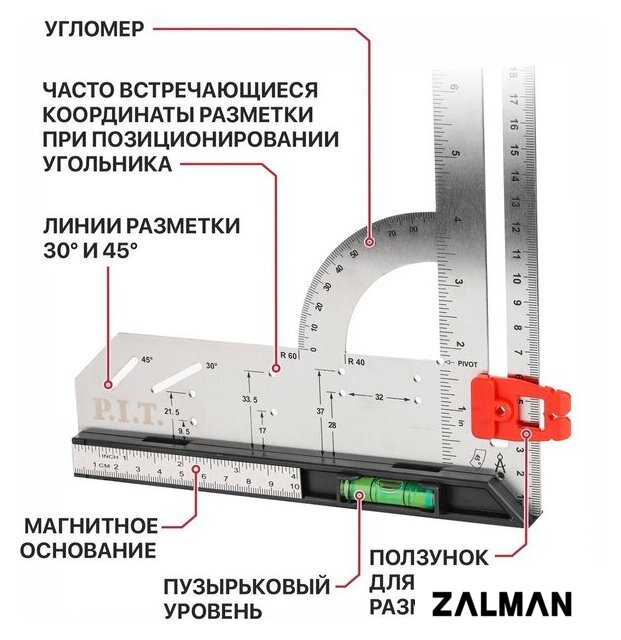 Угольник P.I.T. DRUA HSQR03-0300