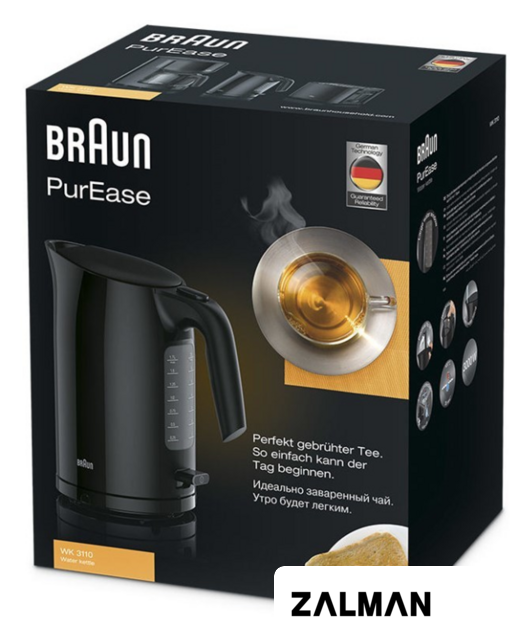 Электрический чайник Braun PurEase WK 3110 BK 0X21010009