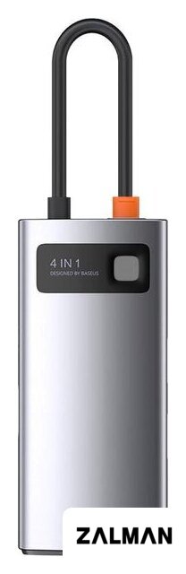 Док-станция Baseus Metal Gleam Series 4 in 1 Multifunctional Type-C CAHUB-CY0G