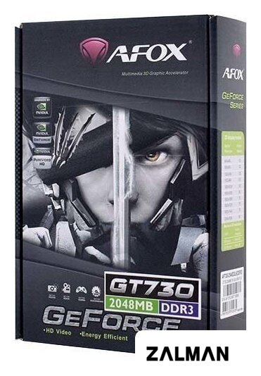 Видеокарта AFOX GeForce GT 730 2GB DDR3 AF730-2048D3L6