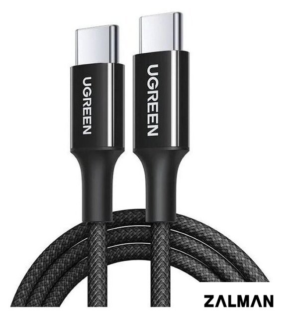 Кабель Ugreen L502 USB Type-C - USB Type-C (1 м, черный)