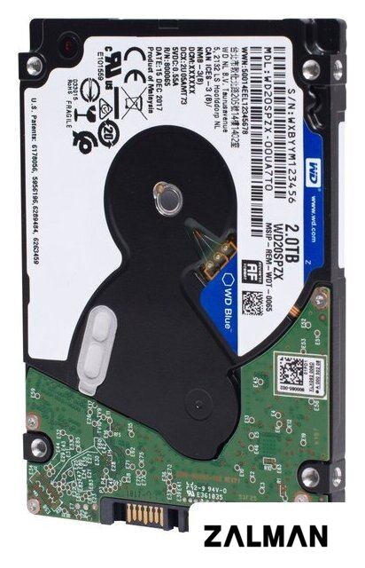 Жесткий диск WD Blue Mobile 2TB WD20SPZX