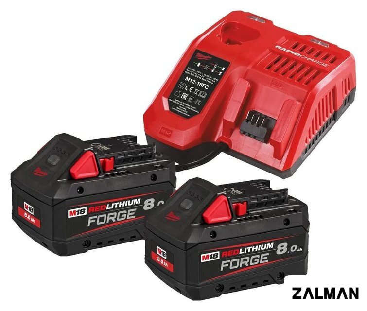 Аккумулятор с зарядным устройством Milwaukee M18FORGENRG-802 4933498612 (12-18В + 18В/8 Ач)