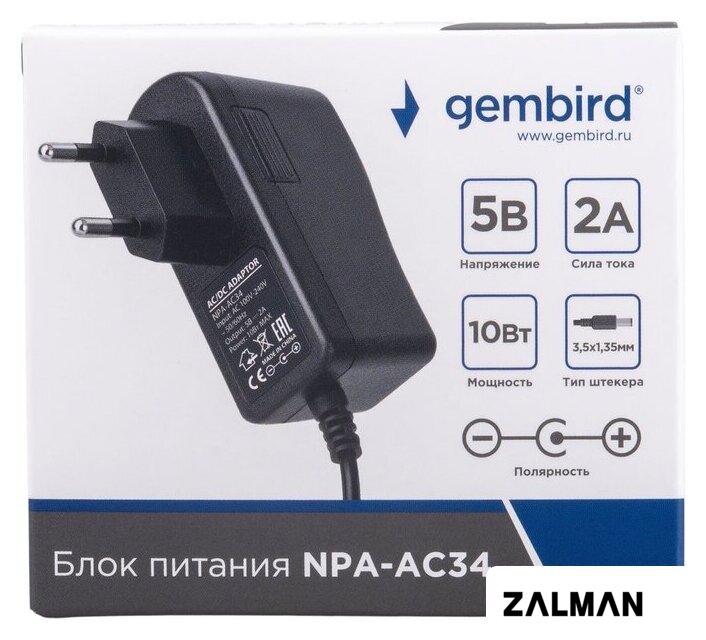 Адаптер питания Gembird NPA-AC34